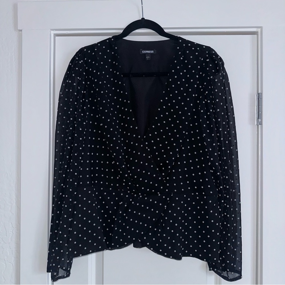 Express Polka Dot Blouse